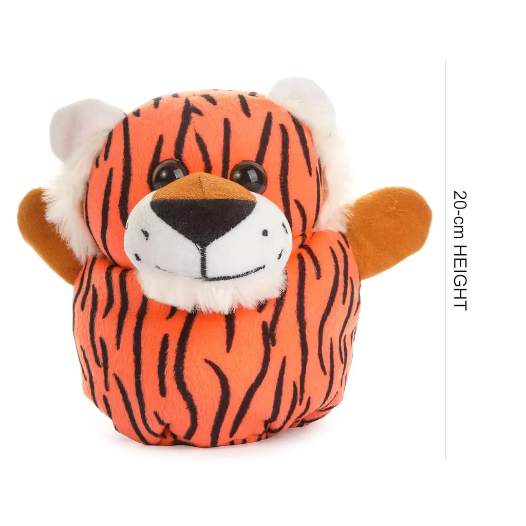 HILIFE Reversible Tiger Plus Monkey Soft Toy – Flip O Plush, 20 cm (HL-1001) - Naivri
