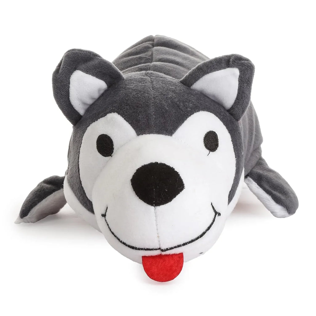 HILIFE Reversible Wolf & Cat Soft Toy – Flip O Plush, 30 cm (1102) - Naivri