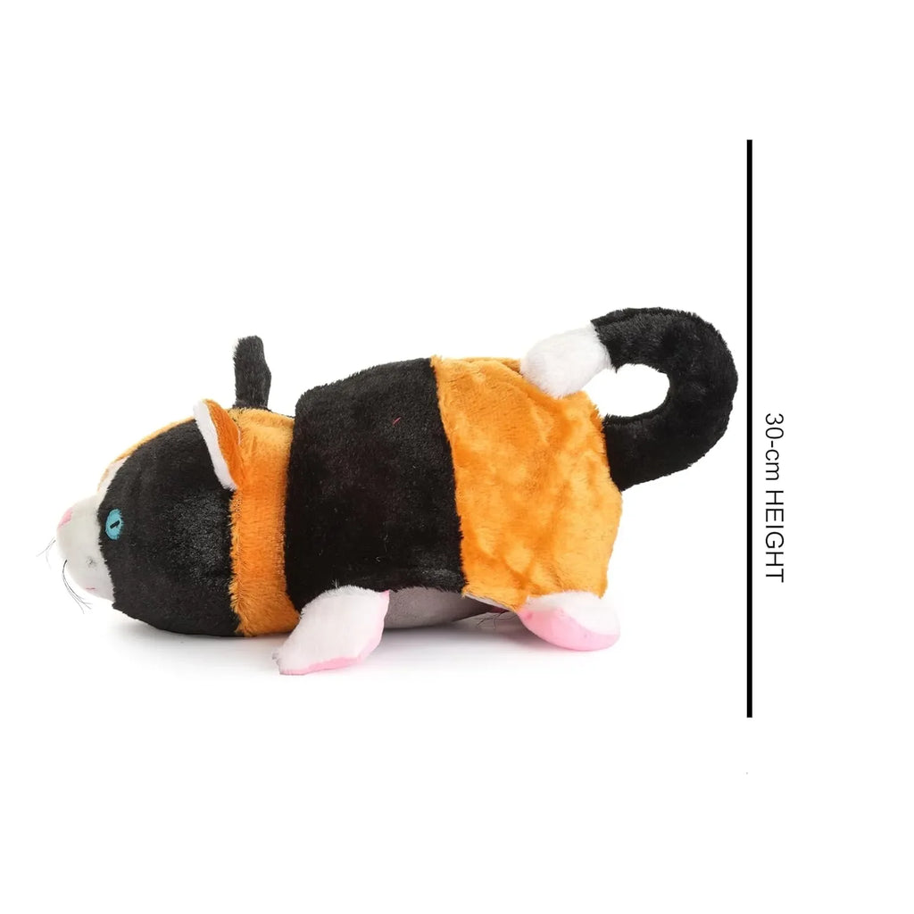 HILIFE Reversible Wolf & Cat Soft Toy – Flip O Plush, 30 cm (1102) - Naivri