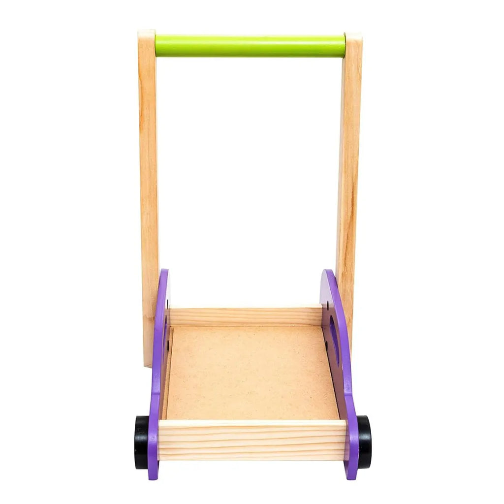 HILIFE Roll & Run Puzzle Cart Wooden Walker with Puzzle Blocks | Push & Pull Toy for Toddlers Age 3+ | Montessori-Inspired Activity Cart for Balance, Coordination & Motor Skills - Naivri