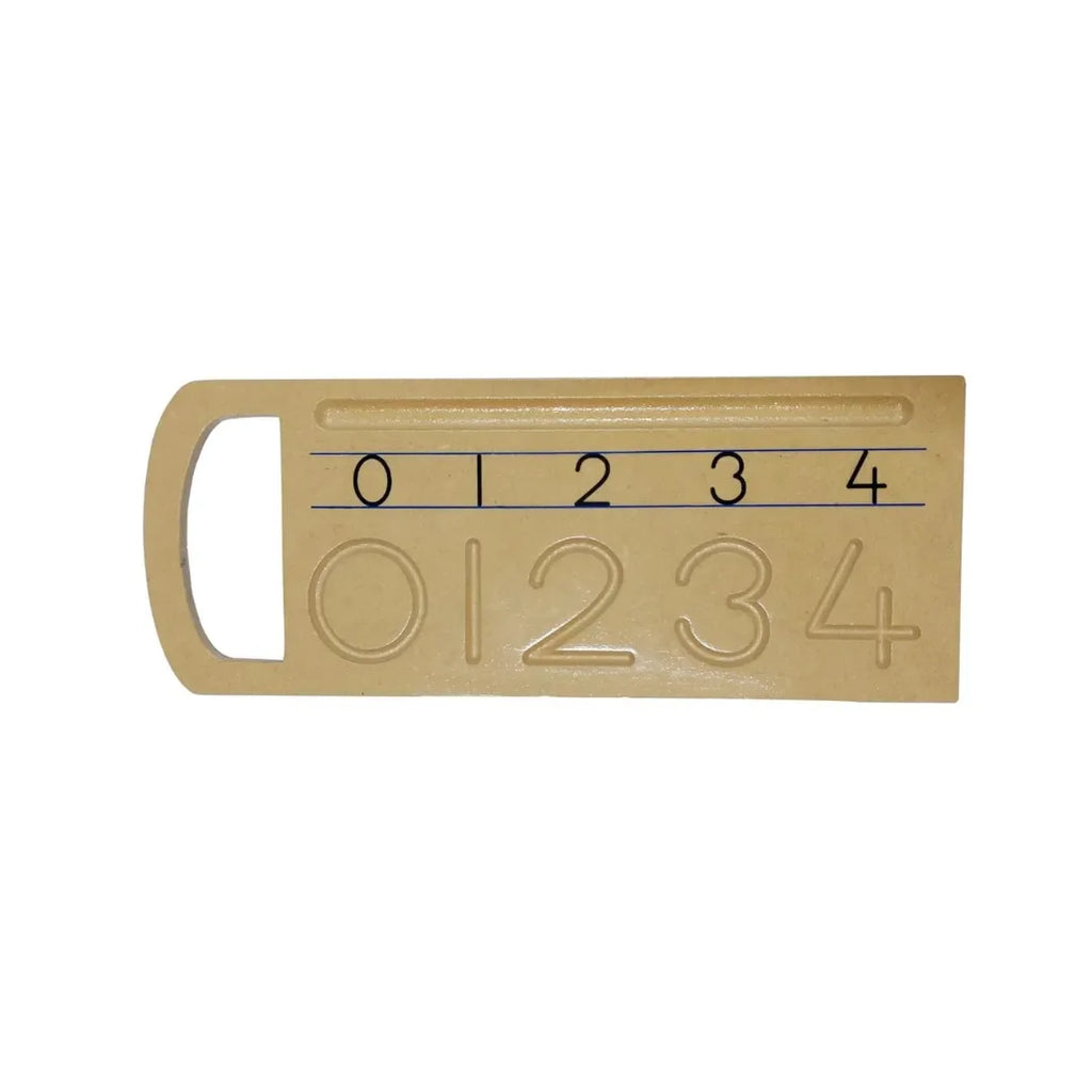 HILIFE Tiny Tots 123 Tracing & Picture Board for Kids – Wooden Number Learning Board with Engraved Numerals and Illustrations | Educational Toy for Early Math & Counting Practice - Naivri