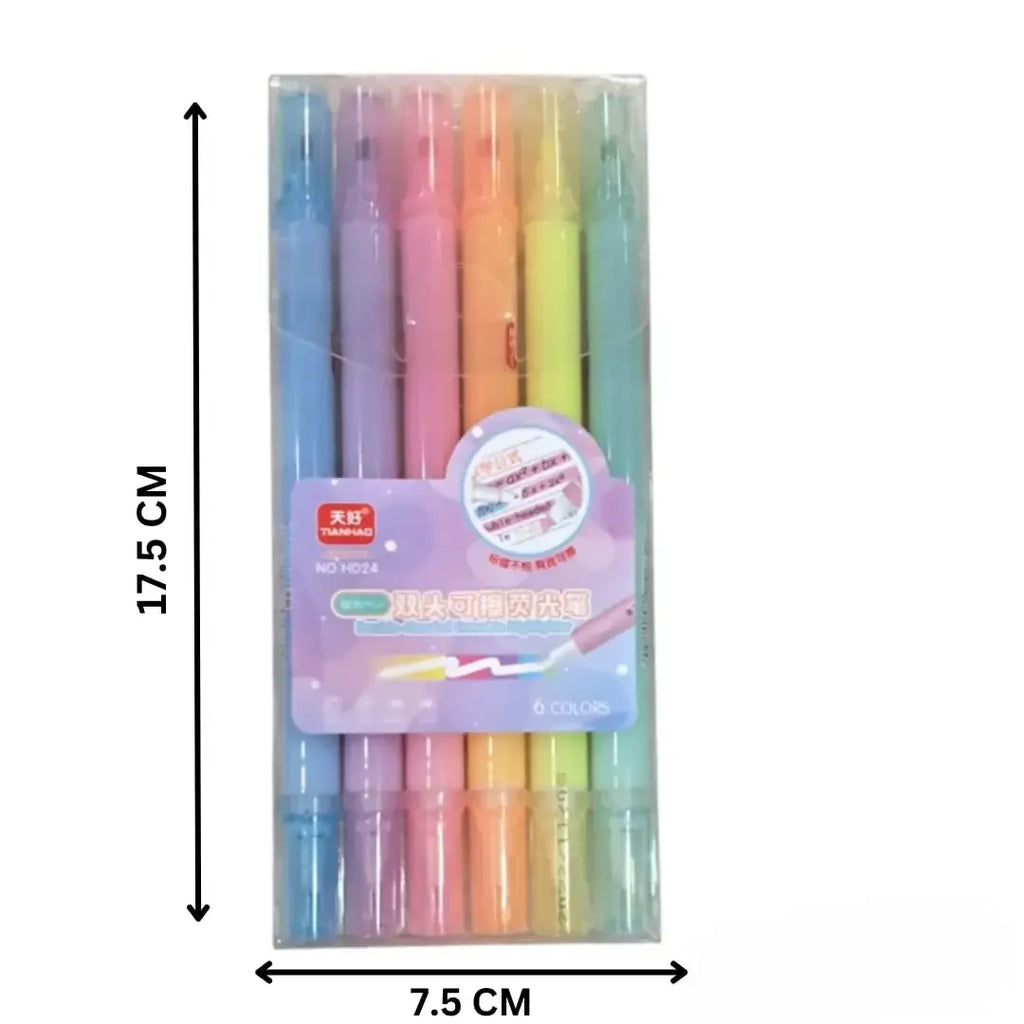 Himic Pastel Erasable Double-Ended Highlighters – 3+ Years - Naivri