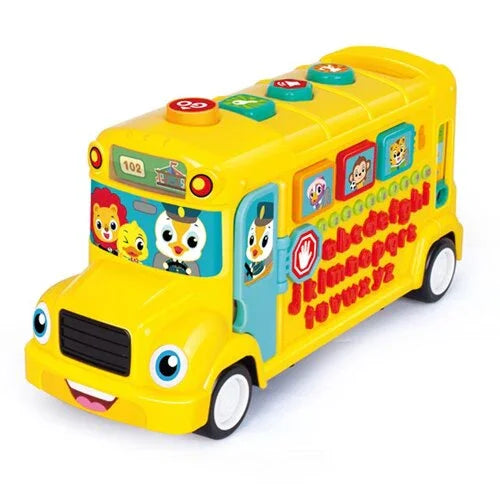 Hola 3126 School Bus Learning Toy – Letters, Numbers & Music - Naivri