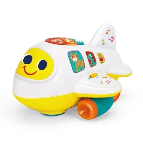 Hola 6103 Bump 'n Go Learning Plane – Interactive Lights, Music & Educational Play for Ages 12+ Months - Naivri