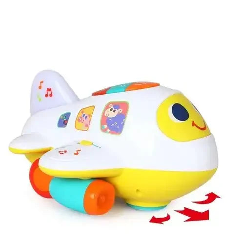 Hola 6103 Bump 'n Go Learning Plane – Interactive Lights, Music & Educational Play for Ages 12+ Months - Naivri