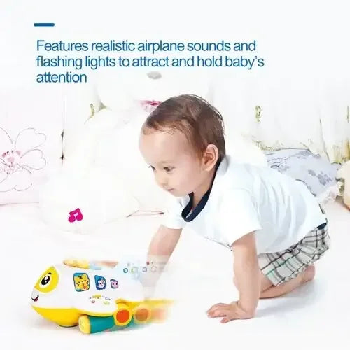 Hola 6103 Bump 'n Go Learning Plane – Interactive Lights, Music & Educational Play for Ages 12+ Months - Naivri