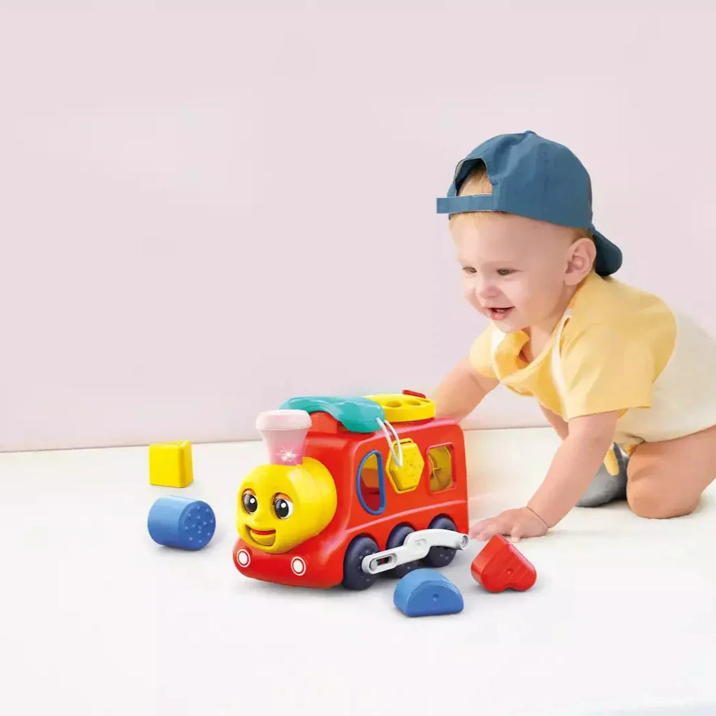Hola Baby Locomotive Activity Toy – Interactive Learning Toy for 18+ Months - Naivri