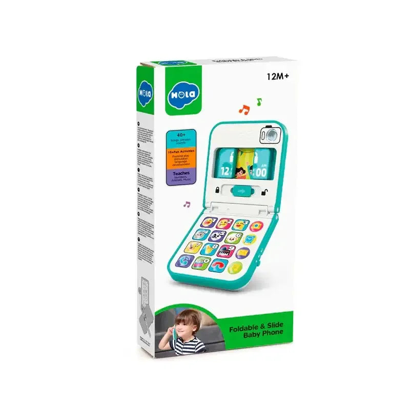 Hola HE8972 Foldable & Slide Baby Phone – Interactive Educational Toy for Toddlers - Naivri