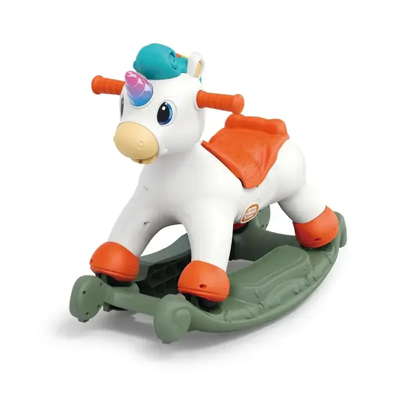 Hola HE898800 3-in-1 Rock & Ride Spray Unicorn – Interactive Ride-On Toy for Toddlers - Naivri