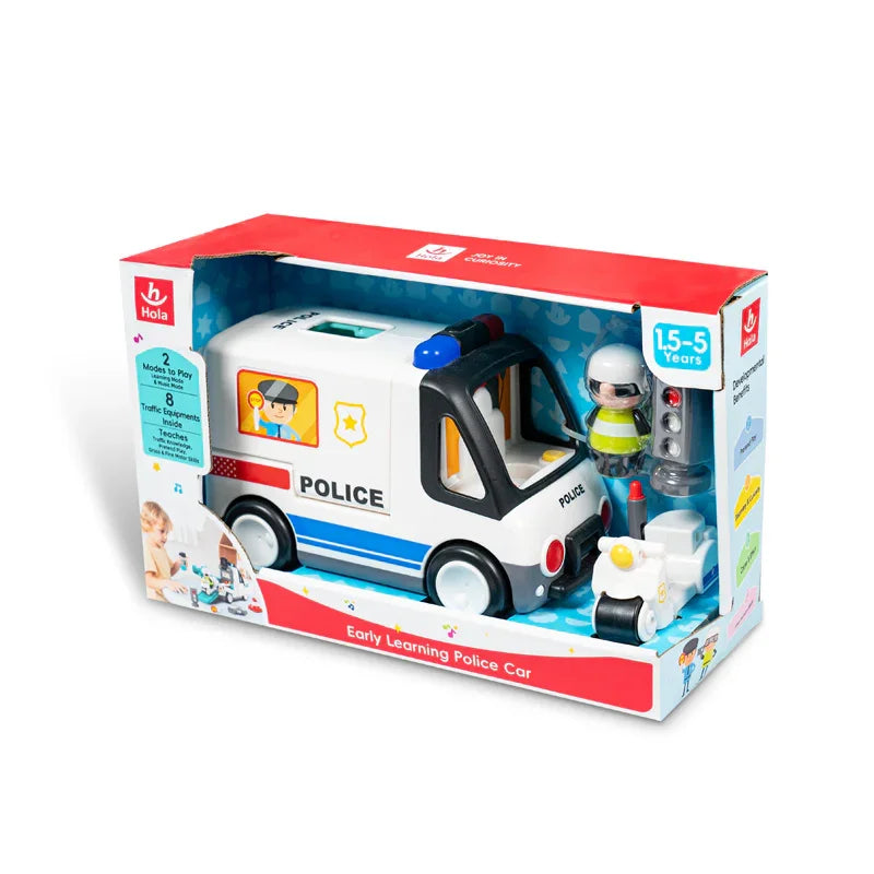 Hola HE9985 Early Learning Police Car – Interactive Lights, Sounds & Educational Play for Toddlers - Naivri