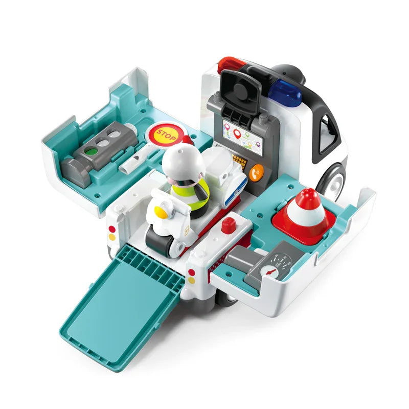 Hola HE9985 Early Learning Police Car – Interactive Lights, Sounds & Educational Play for Toddlers - Naivri