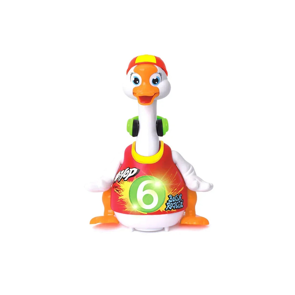 Hola Hip-Hop Swing Goose Musical Toy | Interactive Dancing Goose with Lights, Music & Neck Movement | Developmental Toy for Toddlers 18 Months+ - Naivri