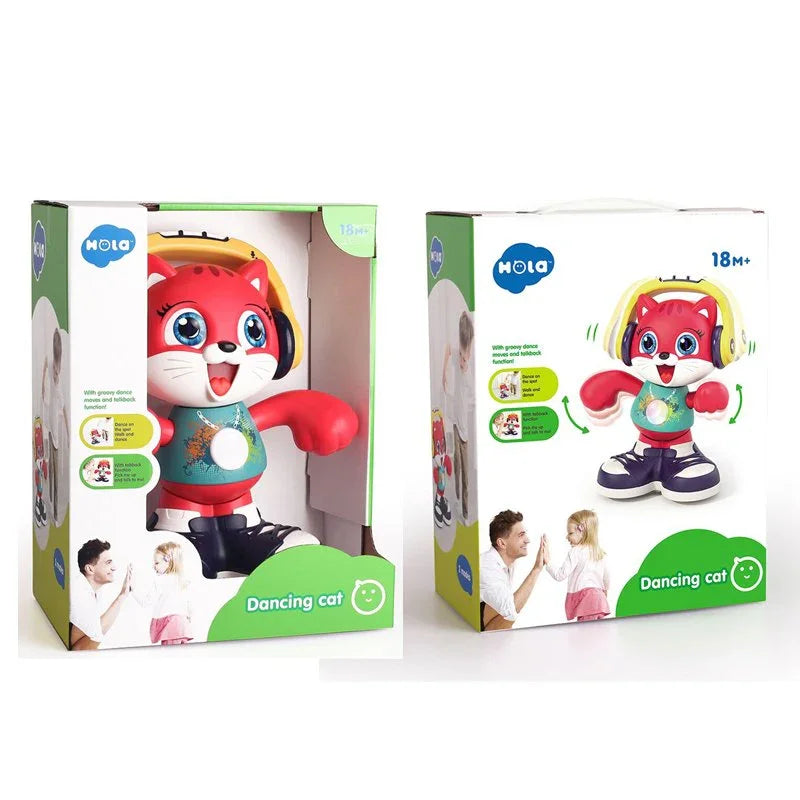 Hola Musical Dance & Talkback Cat – Interactive Music & Movement Toy for 18M+ - Naivri