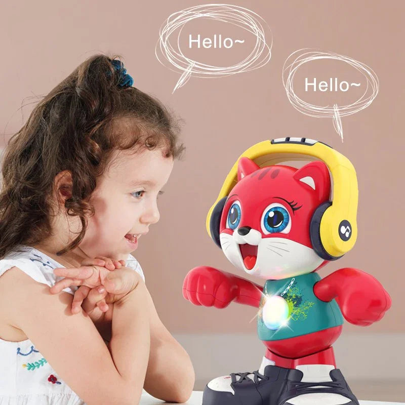 Hola Musical Dance & Talkback Cat – Interactive Music & Movement Toy for 18M+ - Naivri