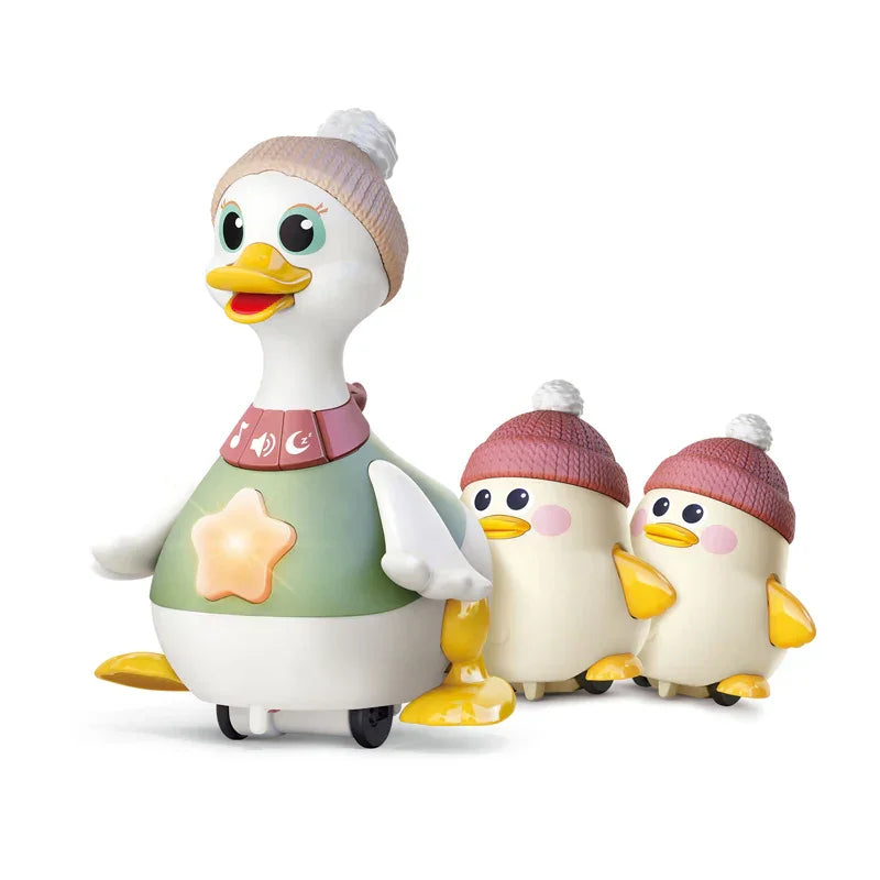 Hola Waddling Duck Family Toy – Interactive Musical Learning Set for 6–36 Months - Naivri