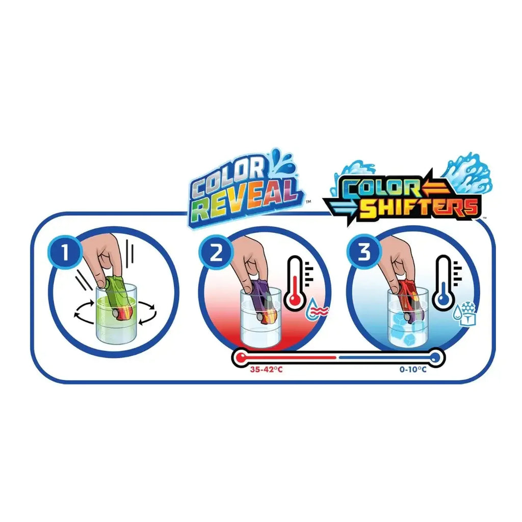 Hot Wheels 1:64 Color Shifters Vehicle Assortment – Multicolor Die-Cast Cars - Naivri