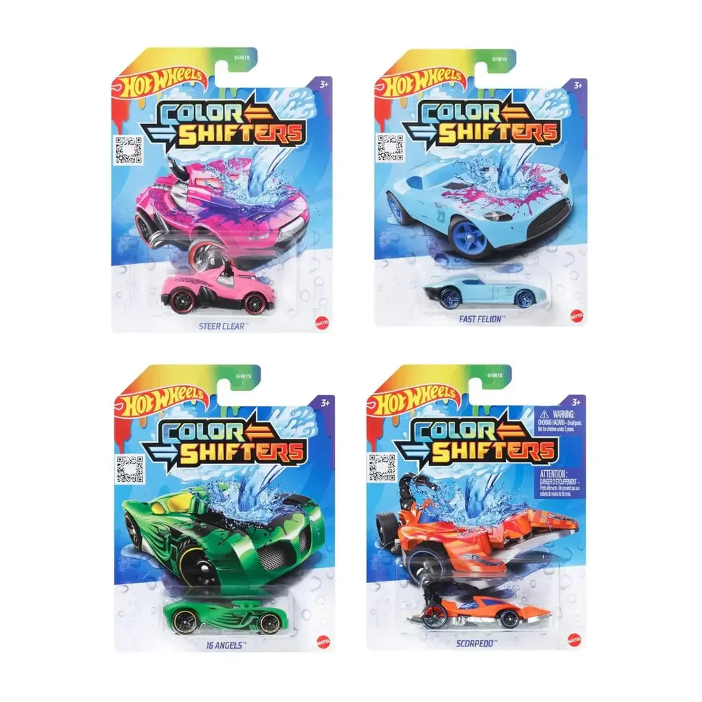 Hot Wheels 1:64 Color Shifters Vehicle Assortment – Multicolor Die-Cast Cars - Naivri