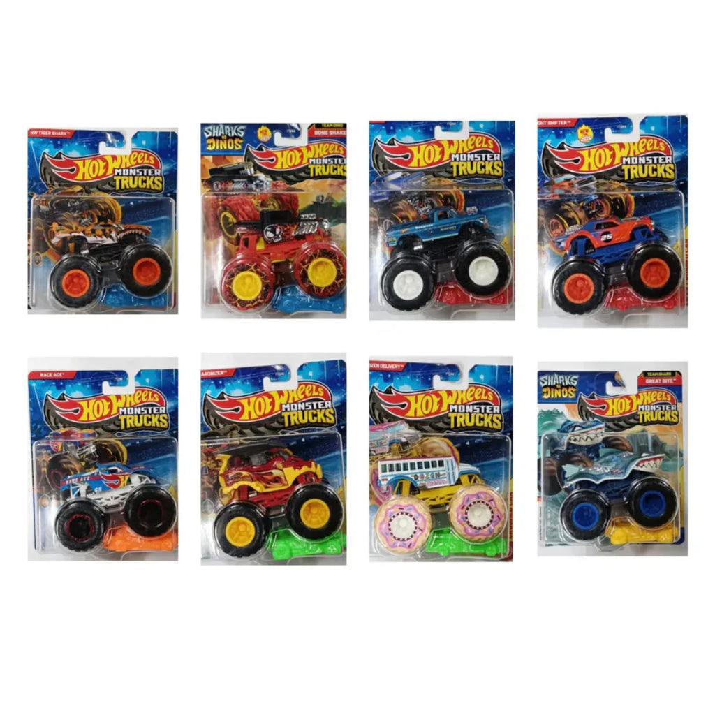Hot Wheels 2025 Monster Trucks 1:64 Scale Assorted Die-Cast Vehicles – Premium Collectible Set - Naivri