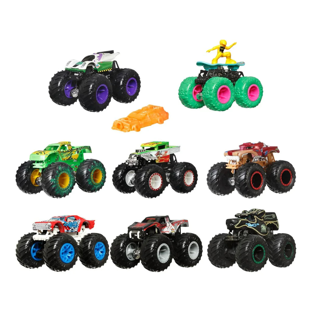 Hot Wheels 2025 Monster Trucks 1:64 Scale Assorted Die-Cast Vehicles – Premium Collectible Set - Naivri