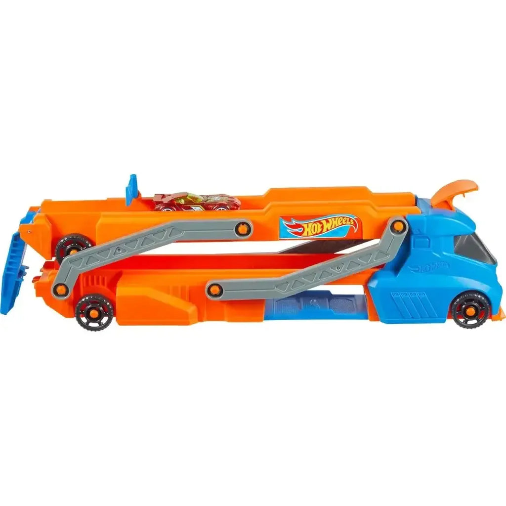 Hot Wheels Speed Track Transporter HYT83 – Multifunctional Storage and Racing Playset for Kids - Naivri
