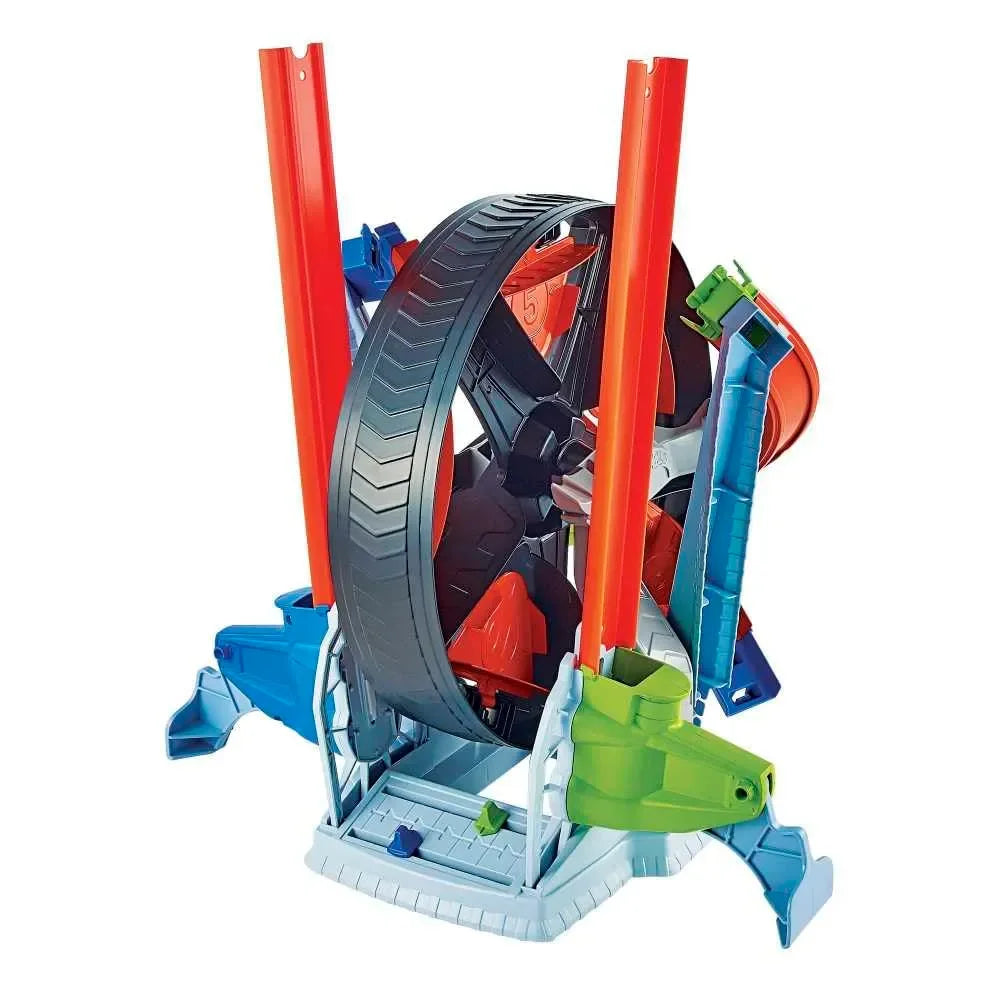 Hot Wheels Spinwheel Challenge GJM77 – Launcher & Spinning Wheel Track Set | Multicolor | Includes Car, Launcher & Track - Naivri