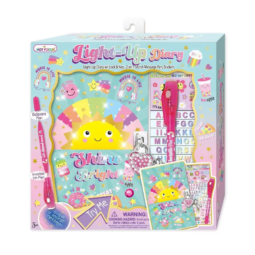 Hotfocus Light Up Diary Bee Kind - Naivri