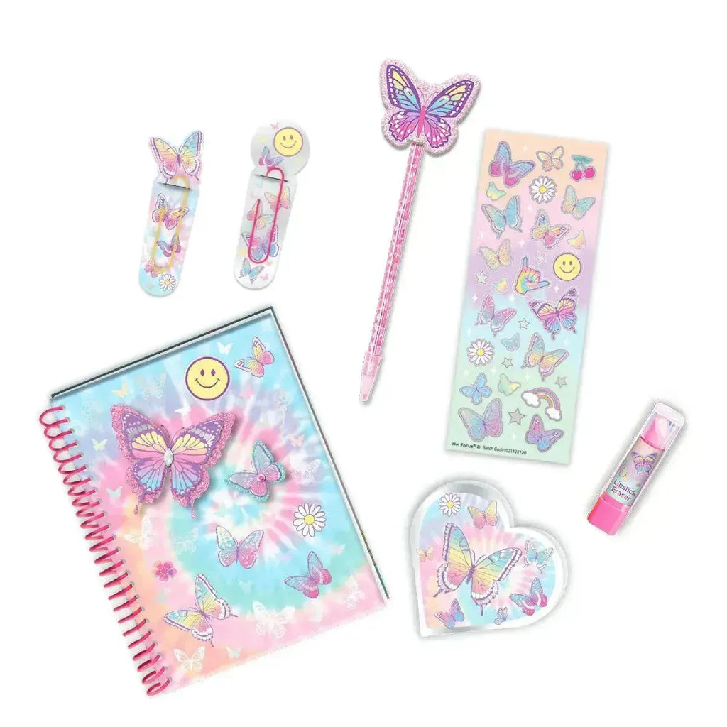 Hotfocus Stylish Journal Tie Dye Butterfly - Naivri