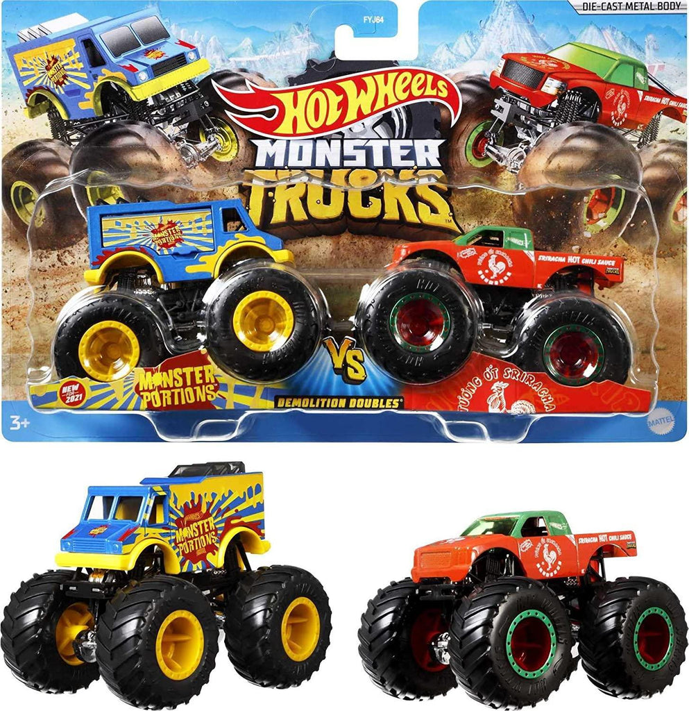 Hotwheels Monster Trucks Dual Pack FYJ64 - Naivri