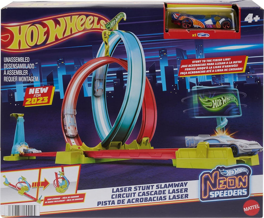 Hotwheels Neon Speeders Laser Stunt Slamway HPC05 - Naivri