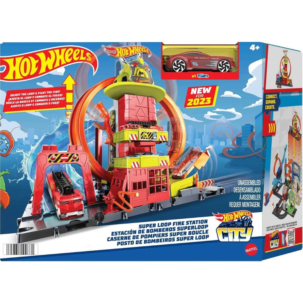 Hotwheels Super Loop Fire Station HKX41 - Naivri