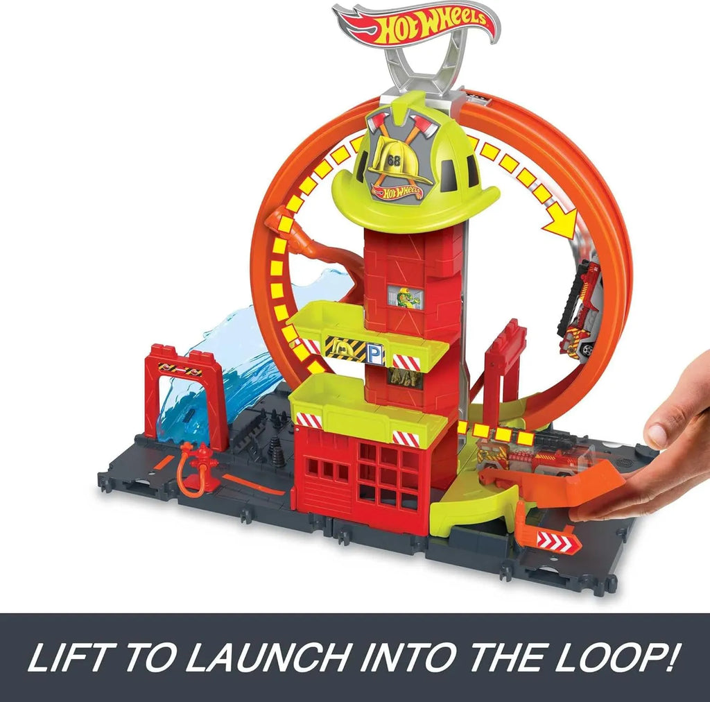 Hotwheels Super Loop Fire Station HKX41 - Naivri