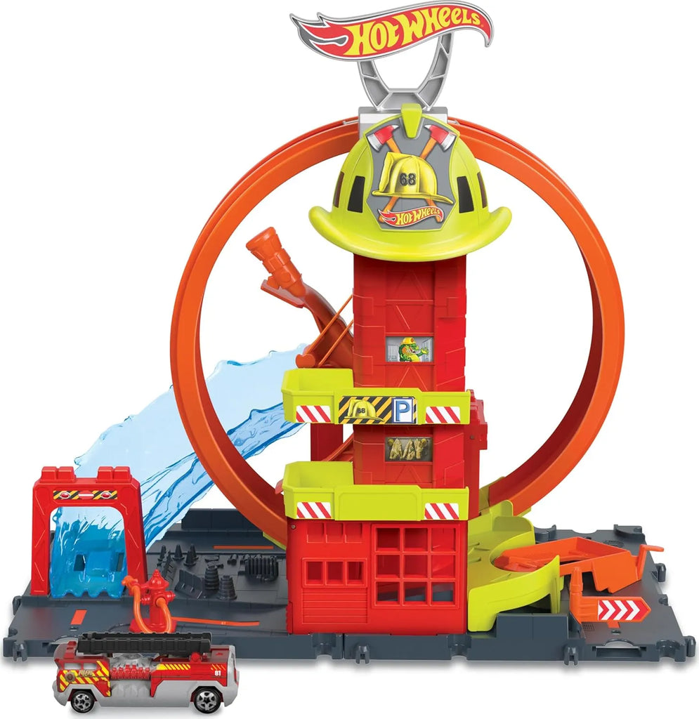 Hotwheels Super Loop Fire Station HKX41 - Naivri