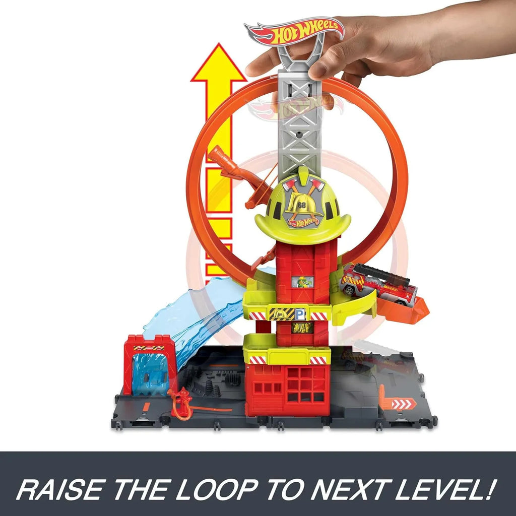 Hotwheels Super Loop Fire Station HKX41 - Naivri