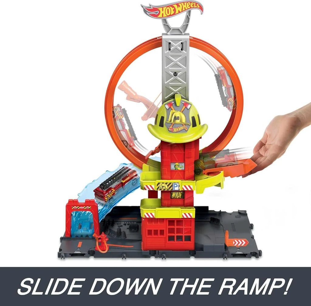 Hotwheels Super Loop Fire Station HKX41 - Naivri