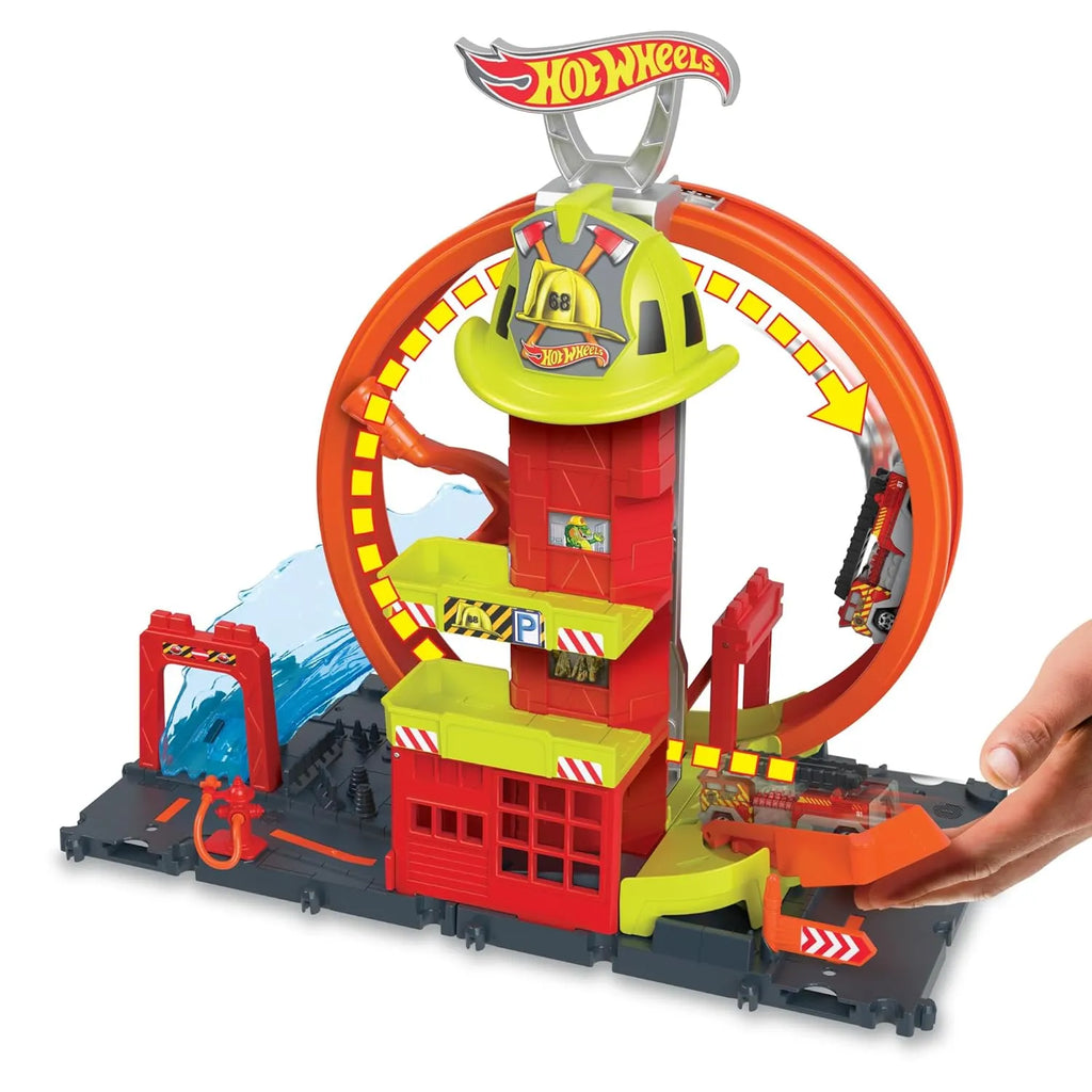 Hotwheels Super Loop Fire Station HKX41 - Naivri