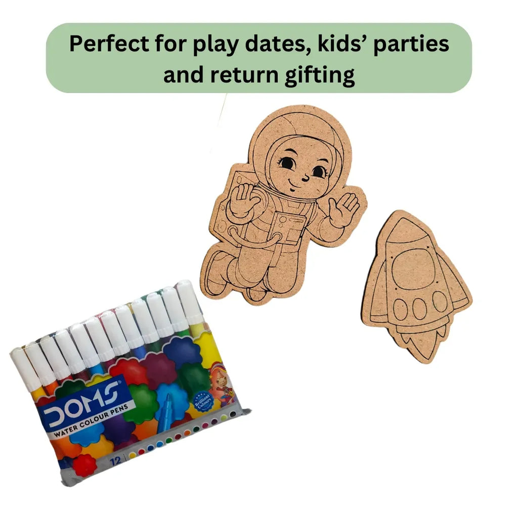 I Can Be An Astronaut - JoGenii's Mini DIY Kit | Ages 3-99 | Return Gift, Travel Friendly - Naivri