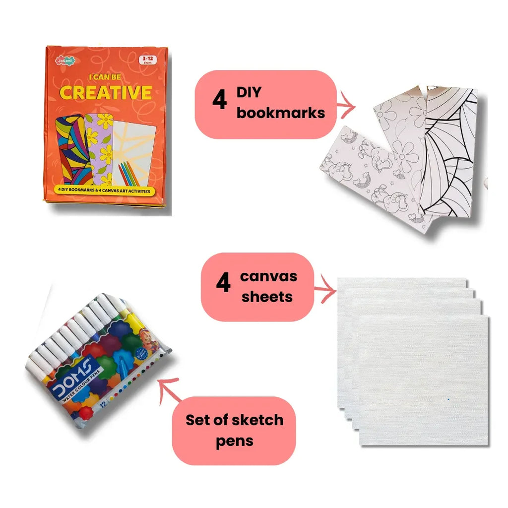 I Can Be Creative - JoGenii's Mini DIY Kit | Ages 3-99 | Return Gift, Travel Friendly - Naivri