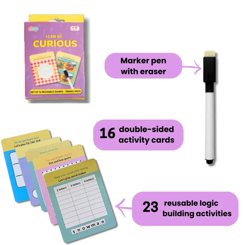 I Can Be Curious - JoGenii's Mini DIY Kit | Ages 3-99 | Return Gift, Travel Friendly - Naivri