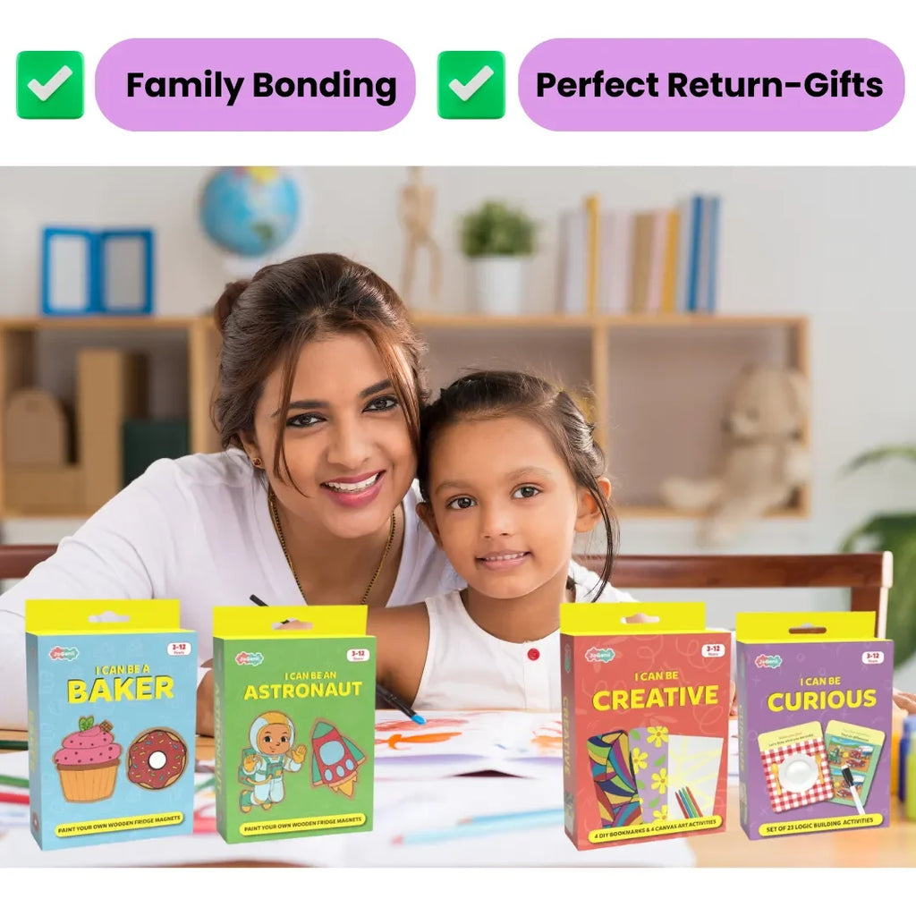 I Can Be Curious - JoGenii's Mini DIY Kit | Ages 3-99 | Return Gift, Travel Friendly - Naivri