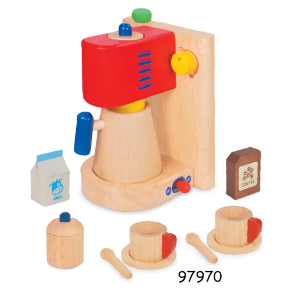I'M Toy Coffee Maker Set – Wooden Pretend Play Toy for Kids - Naivri