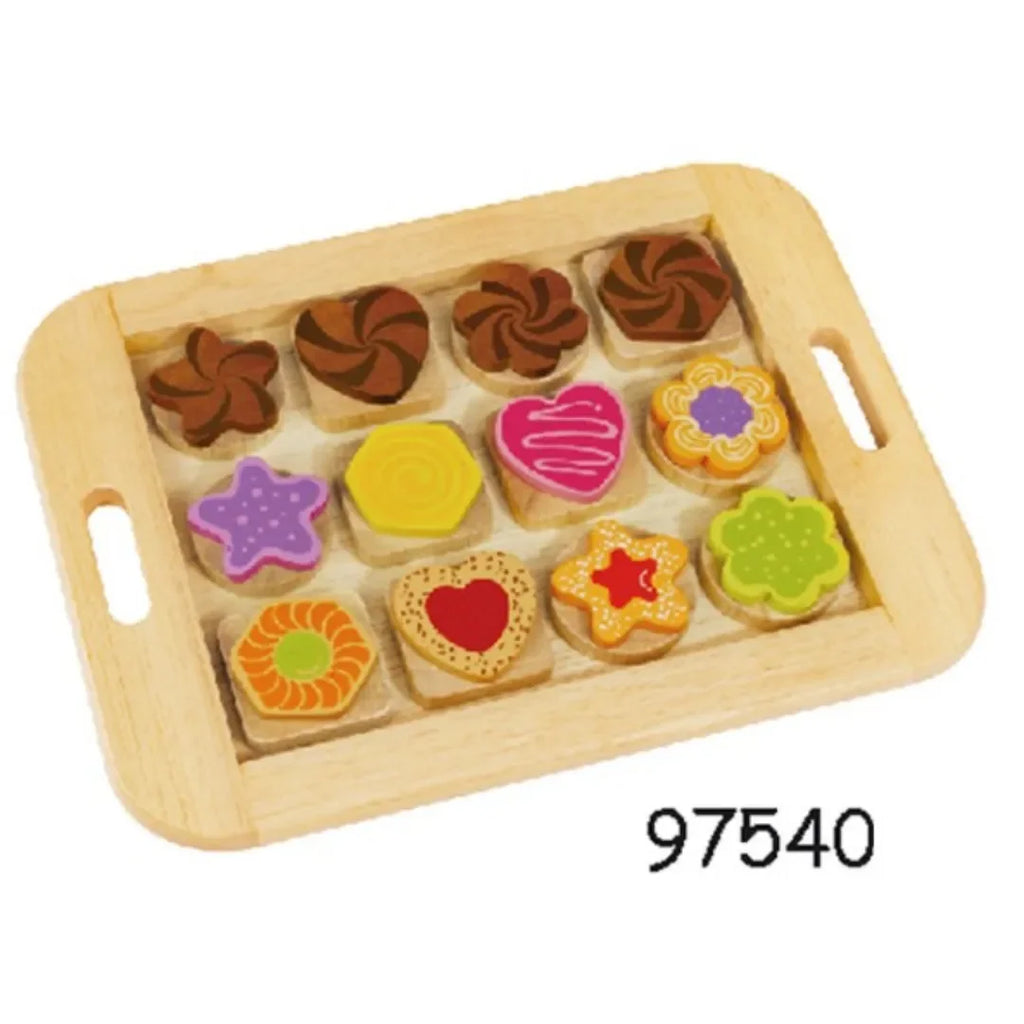 I'M Toy Cookie Play Set – Wooden Pretend Play Cookie Set for Kids | Eco-Friendly & Non-Toxic - Naivri