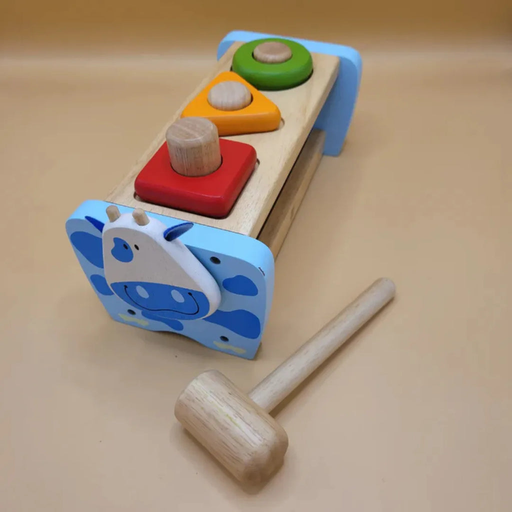 I'M Toy Cow Hammer and Peg Bench - Naivri