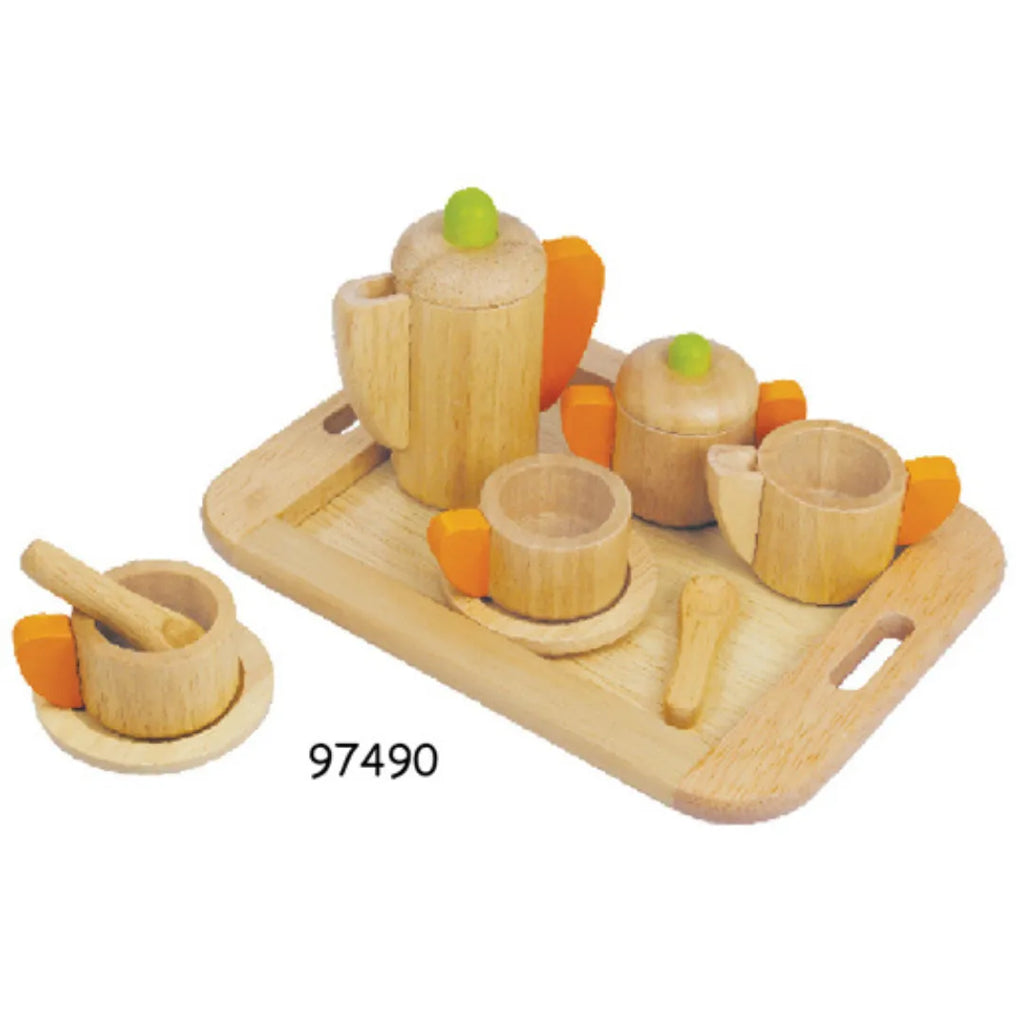 I'M Toy Tea Set – Wooden Pretend Play Set for Kids | Eco-Friendly Role Play Toy - Naivri