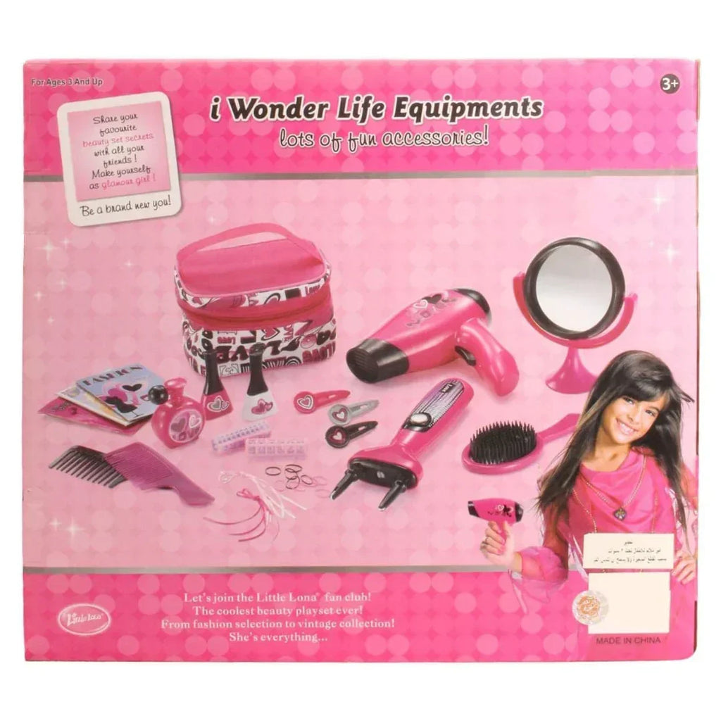 I Wonder Life Equipments 2023 Hair Tools Set for Girls – Multicolour Beauty Playset for Kids Age 3 Years and Up - Naivri