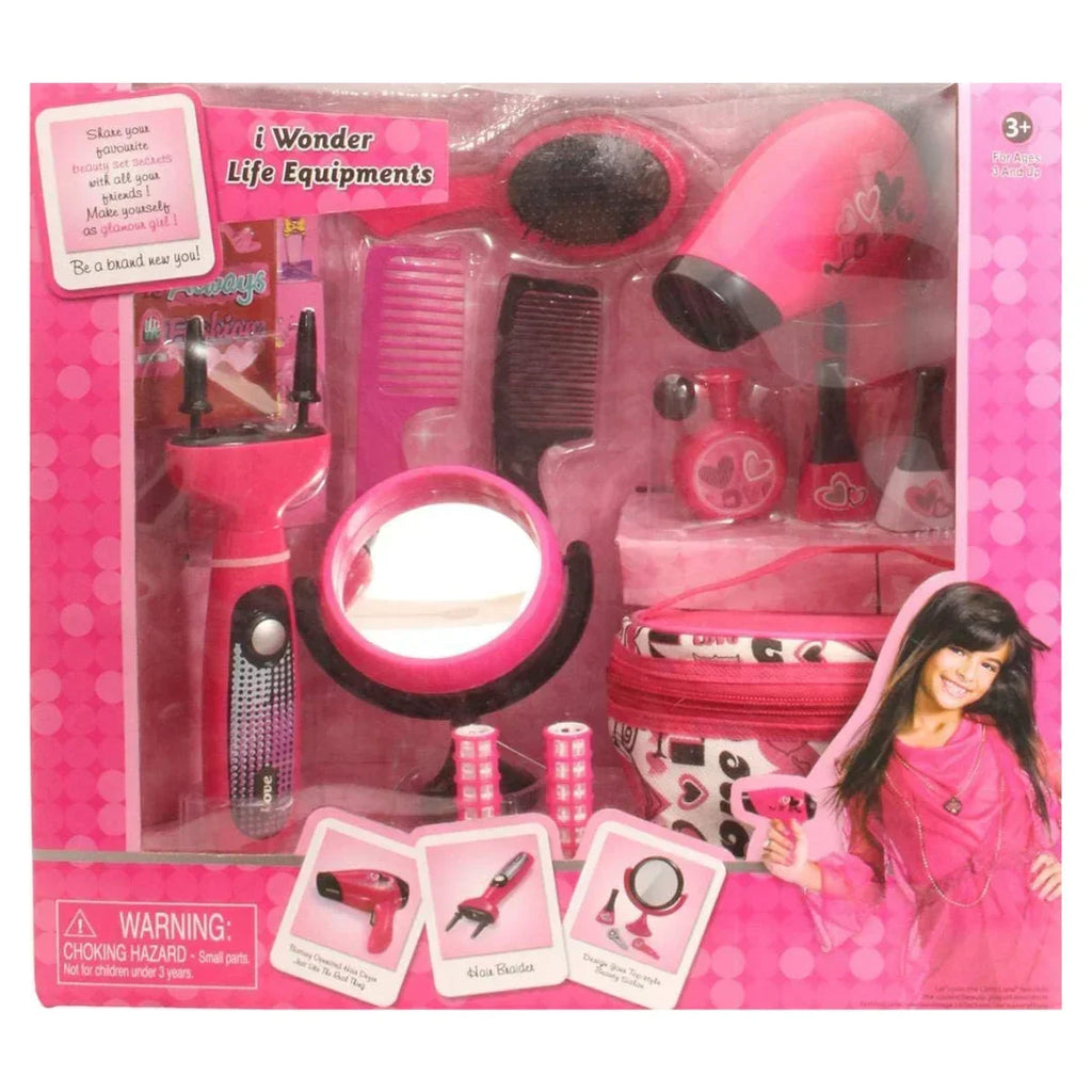 I Wonder Life Equipments 2023 Hair Tools Set for Girls – Multicolour Beauty Playset for Kids Age 3 Years and Up - Naivri