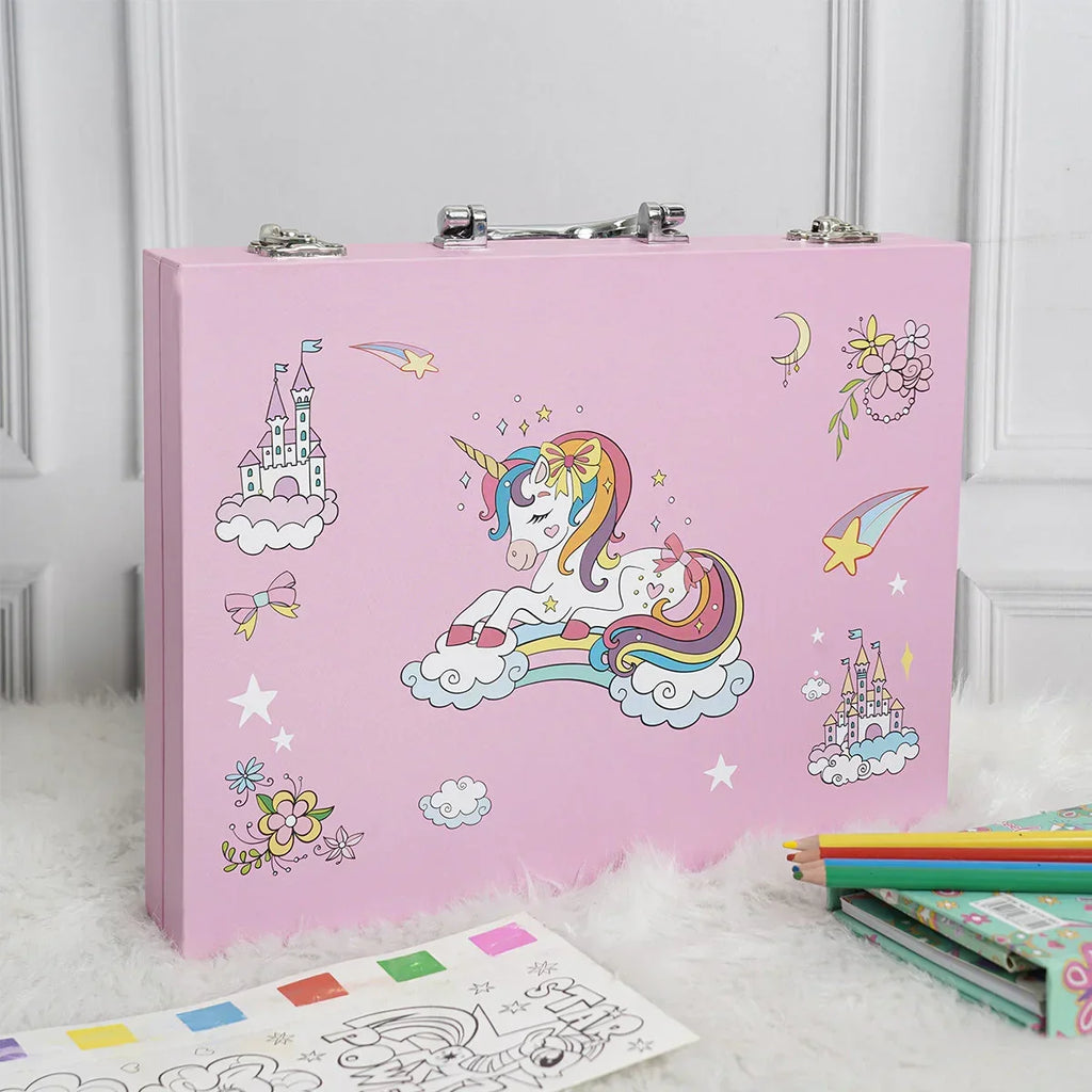 ilearnngrow 128 Pieces Colouring Set- Unicorn - Naivri