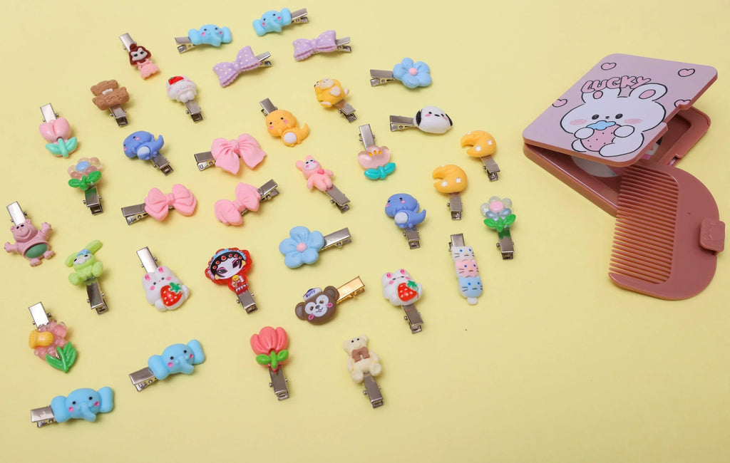 ilearnngrow 26 Pcs Colorful Hair Accessories Hair Clips for Girls Kids Baby Girl Toddlers - Naivri