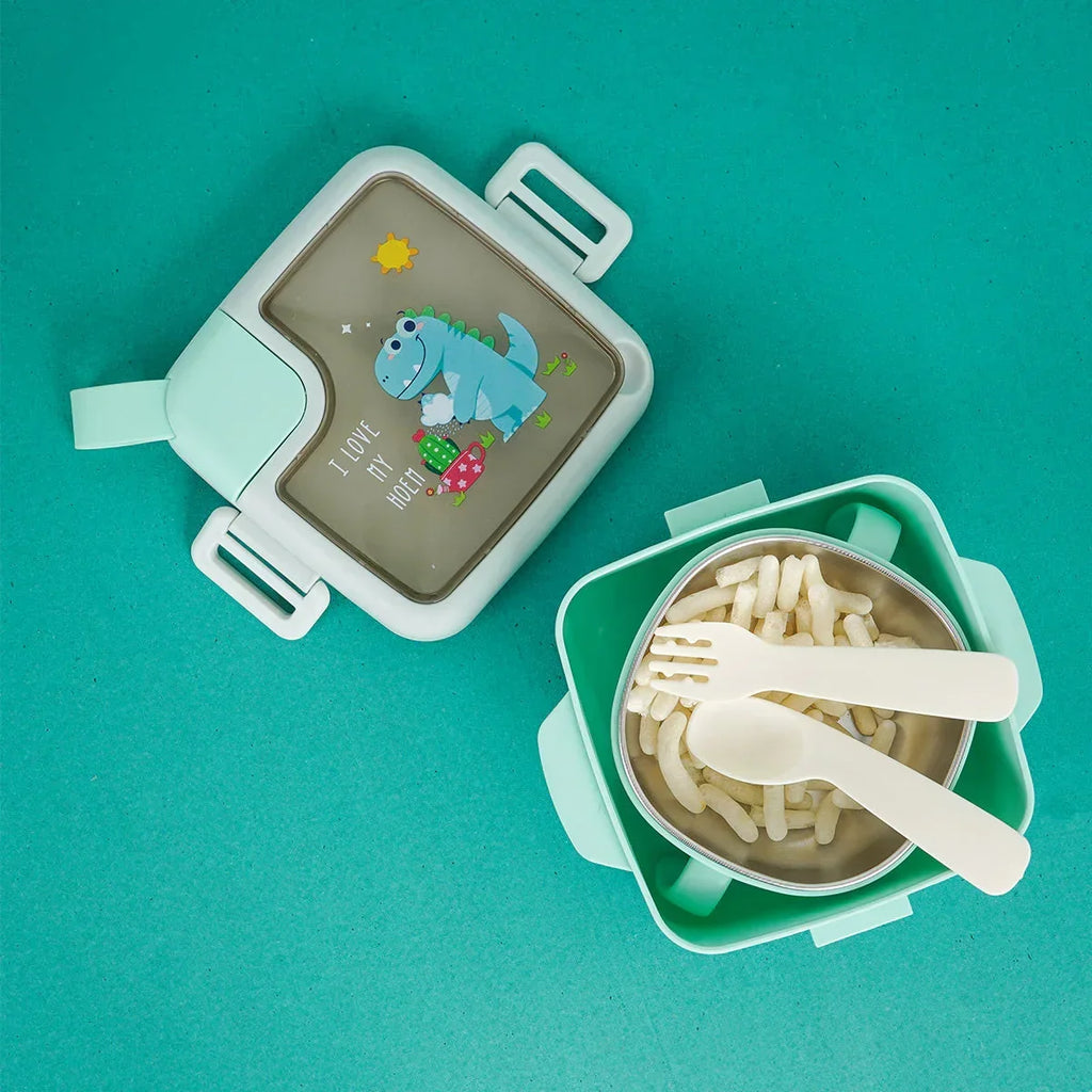 ilearnngrow Bento Box - Dino- Square - Naivri