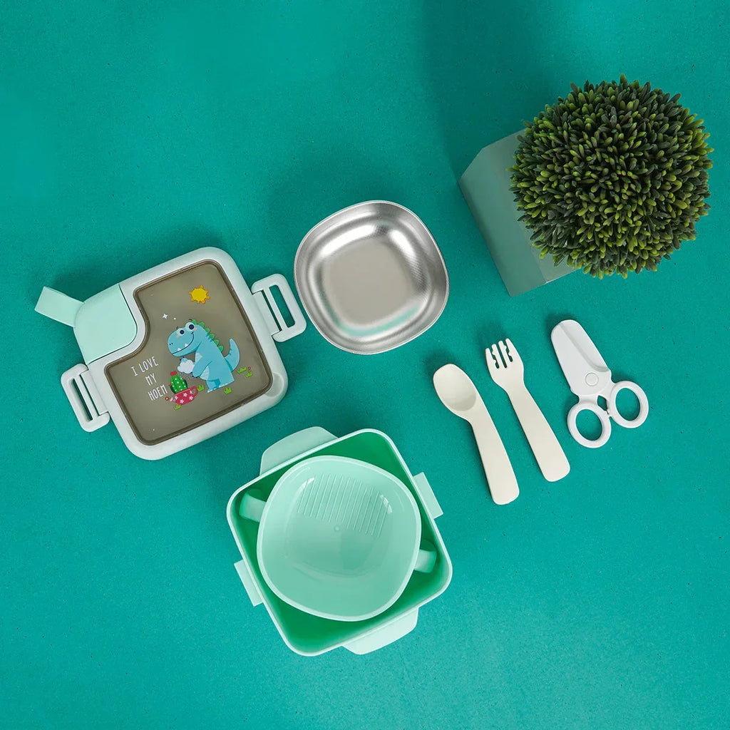 ilearnngrow Bento Box - Dino- Square - Naivri