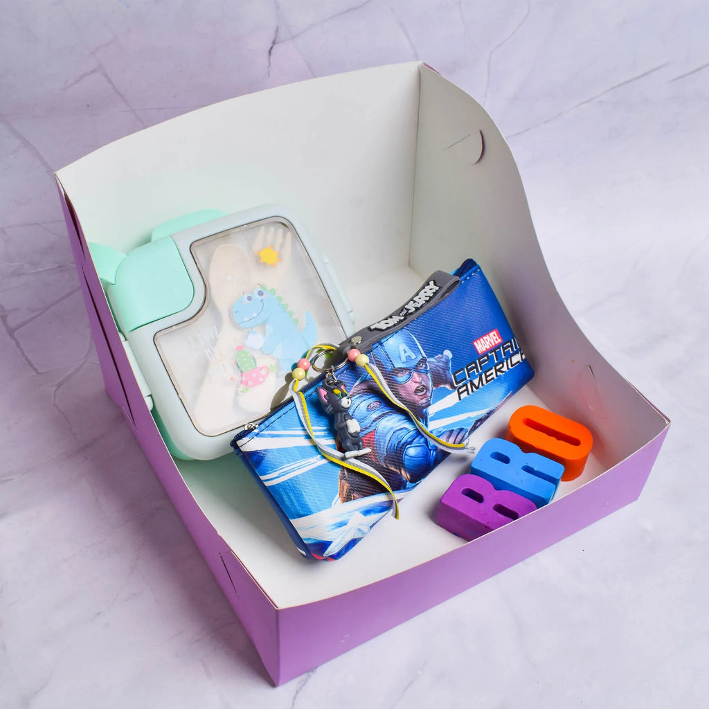 ilearnngrow Bento Box - Stationery Box Rakhi Hamper - Naivri